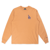 Los Angeles Dodgers Color Era Deep Sand Brown Long Sleeve T-Shirt