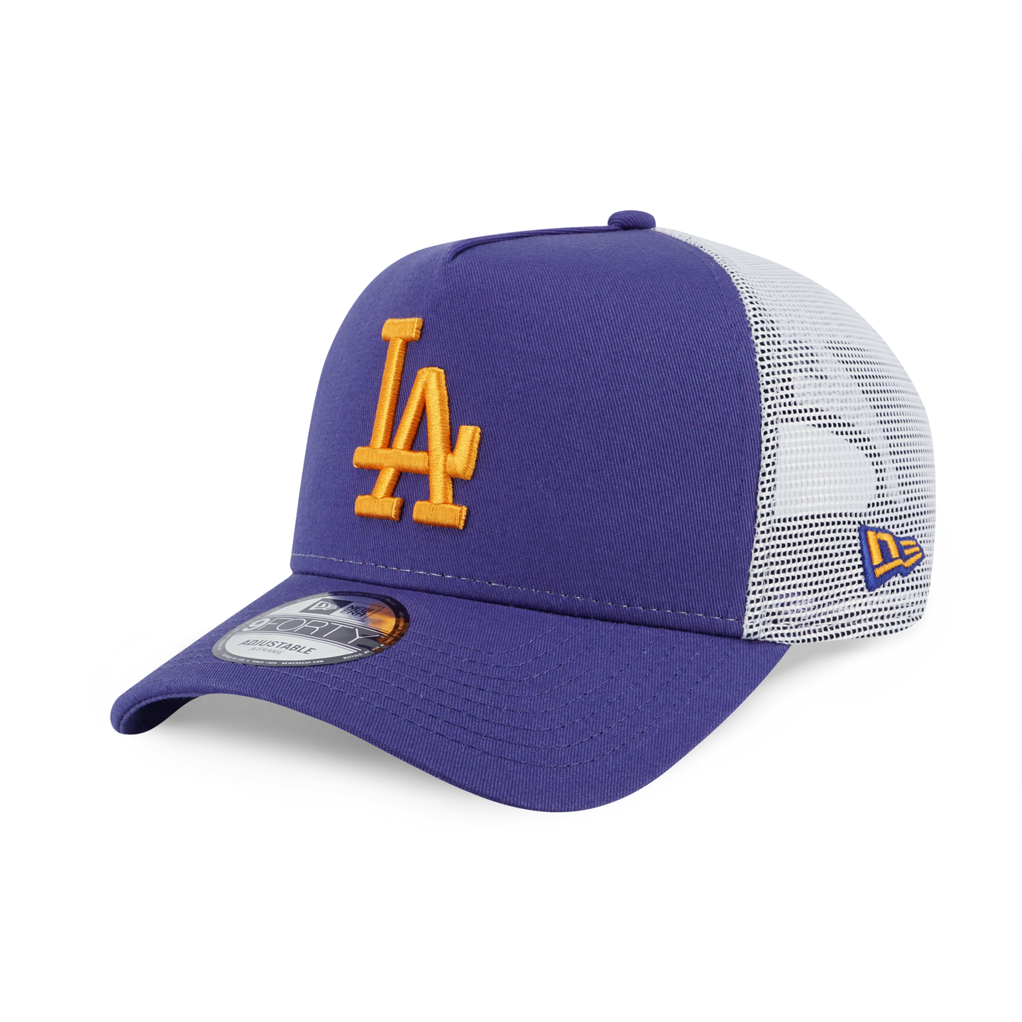 Los Angeles Dodgers Color Era 2-Tone White Rear Ink Purple 9Forty AF Trucker Cap