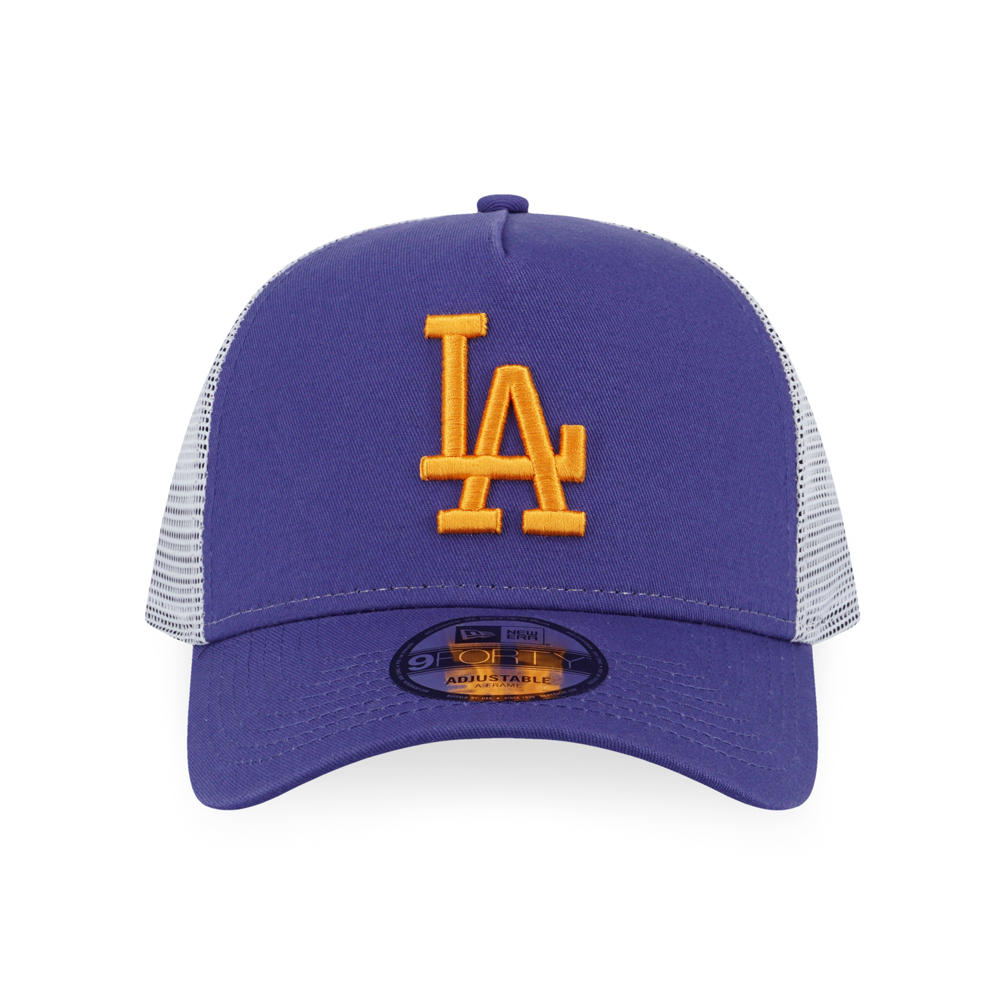 Los Angeles Dodgers Color Era 2-Tone White Rear Ink Purple 9Forty AF Trucker Cap