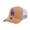 Los Angeles Dodgers Color Era 2-Tone White Rear Deep Sand Brown 9Forty AF Trucker Cap
