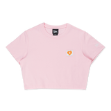 New Era Valentine's Day Pink Women Crop Tee