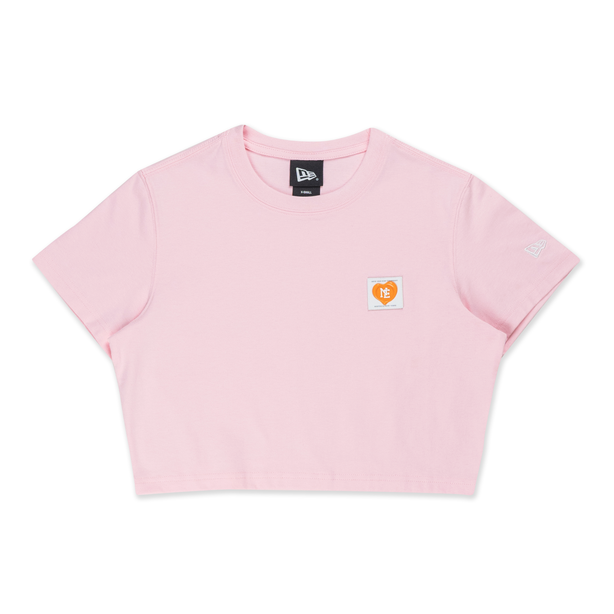 New Era Valentine's Day Pink Women Crop Tee