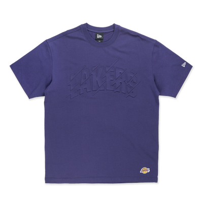 Los Angeles Lakers Basketball Tonal Pack Purple Oversized Short Sleeve T-Shirt