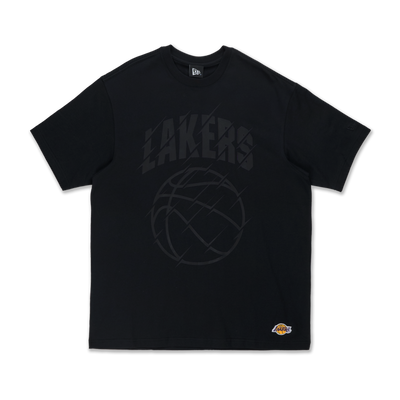 Los Angeles Lakers Basketball Tonal Pack Black Oversized Short Sleeve T-Shirt