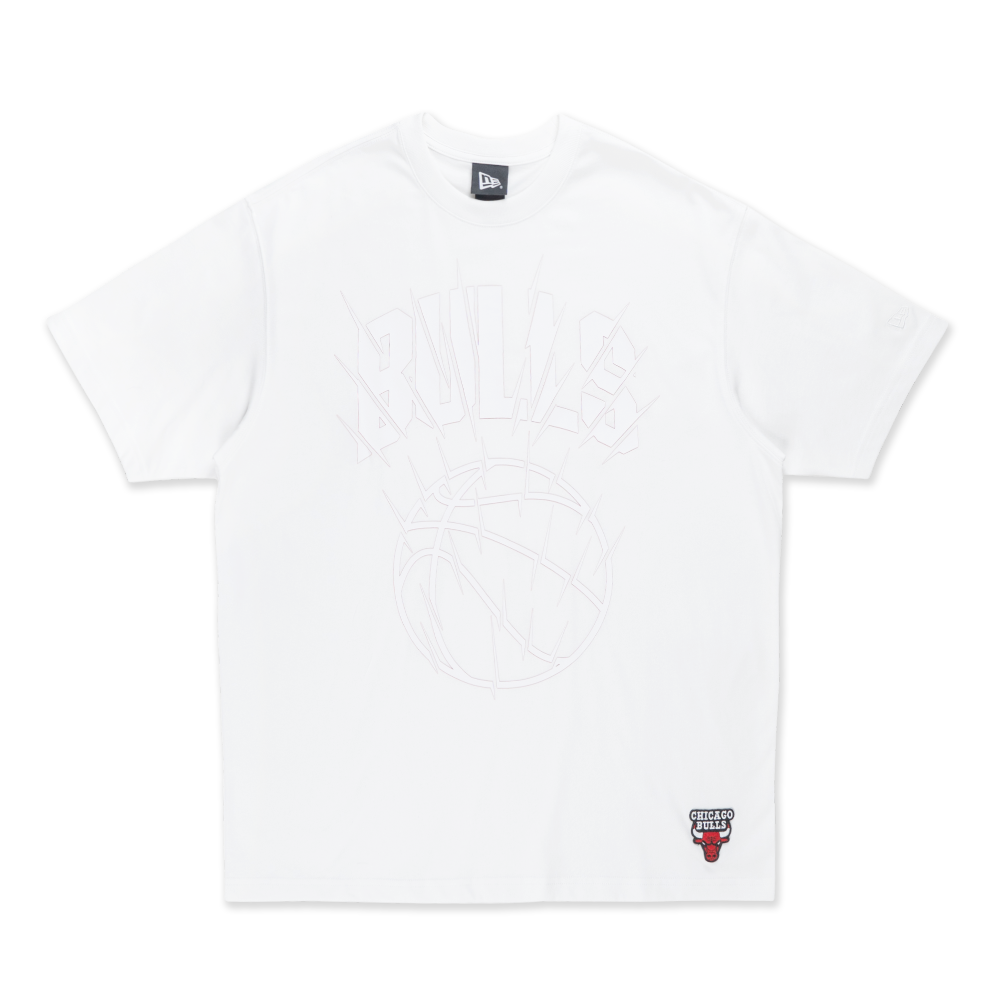 Chicago Bulls Basketball Tonal Pack White Oversized Short Sleeve T-Shirt