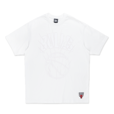 Chicago Bulls Basketball Tonal Pack White Oversized Short Sleeve T-Shirt