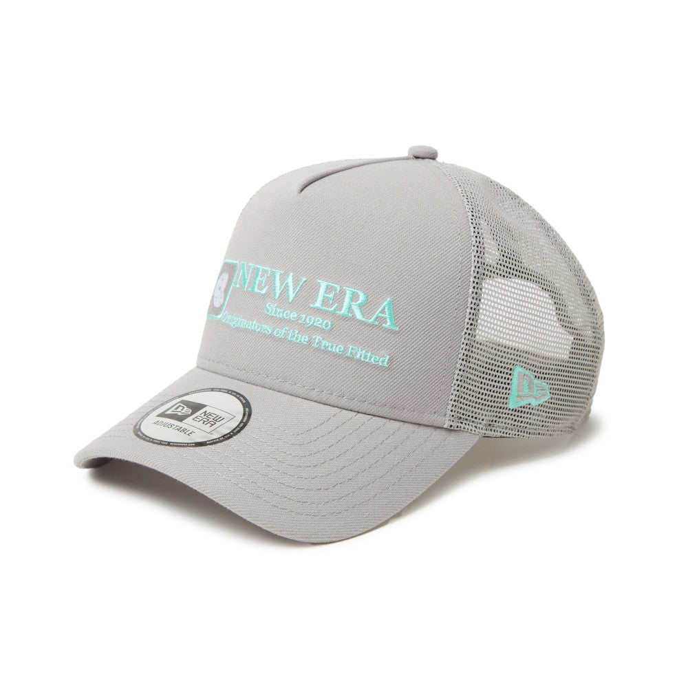 New Era Cap Logo 9Forty A-Frame Trucker Grey