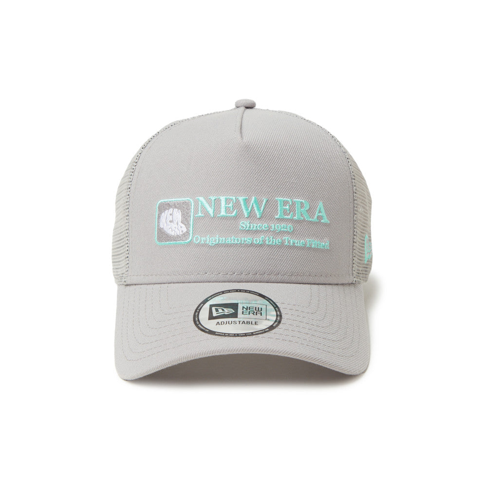 New Era Cap Logo 9Forty A-Frame Trucker Grey