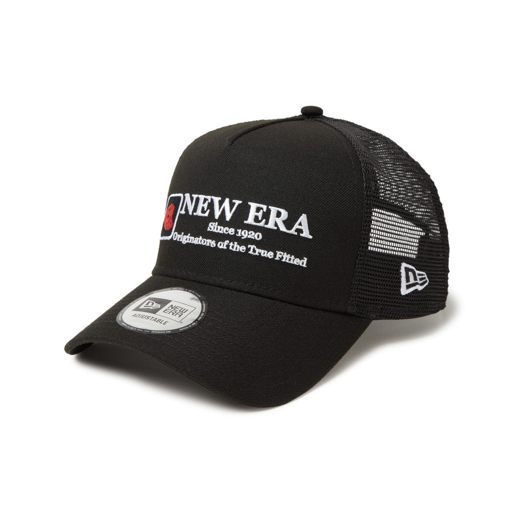 New Era Cap Logo 9Forty A-Frame Trucker Black