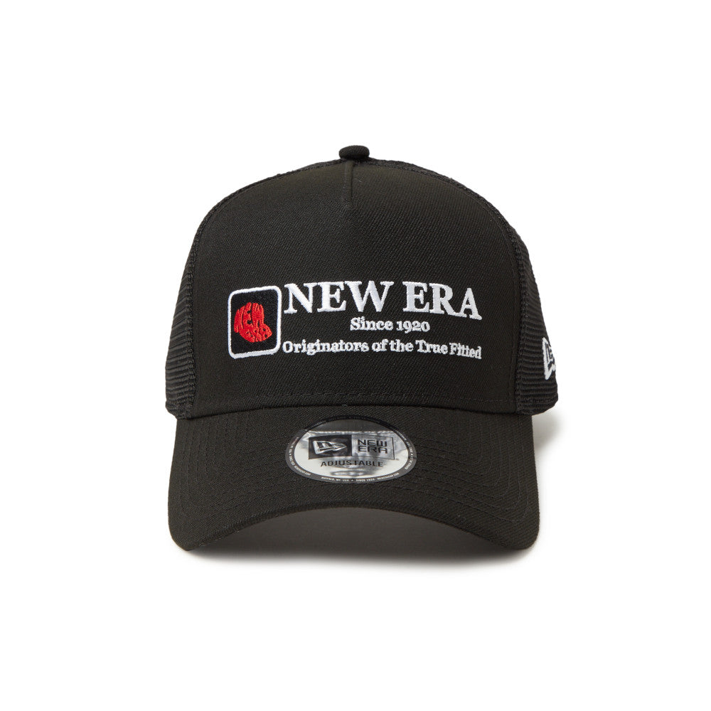 New Era Cap Logo 9Forty A-Frame Trucker Black