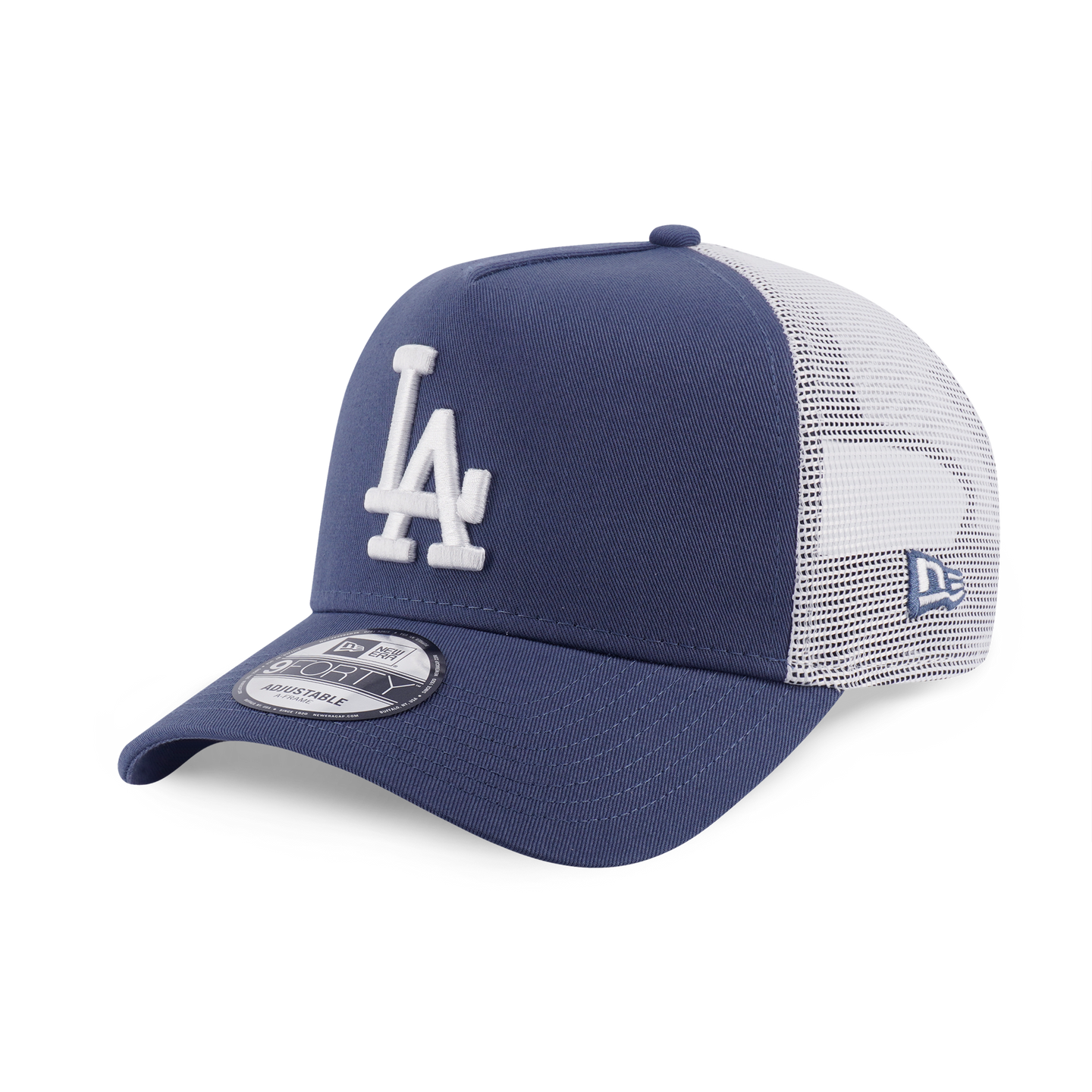 LOS ANGELES DODGERS COLOR ERA 2-TONE WHITE REAR MUTED INDIGO 9FORTY AF TRUCKER CAP