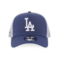 LOS ANGELES DODGERS COLOR ERA 2-TONE WHITE REAR MUTED INDIGO 9FORTY AF TRUCKER CAP