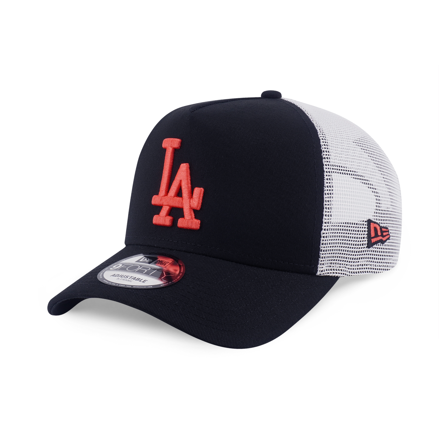 LOS ANGELES DODGERS COLOR ERA 2-TONE WHITE REAR BLACK 9FORTY AF TRUCKER CAP