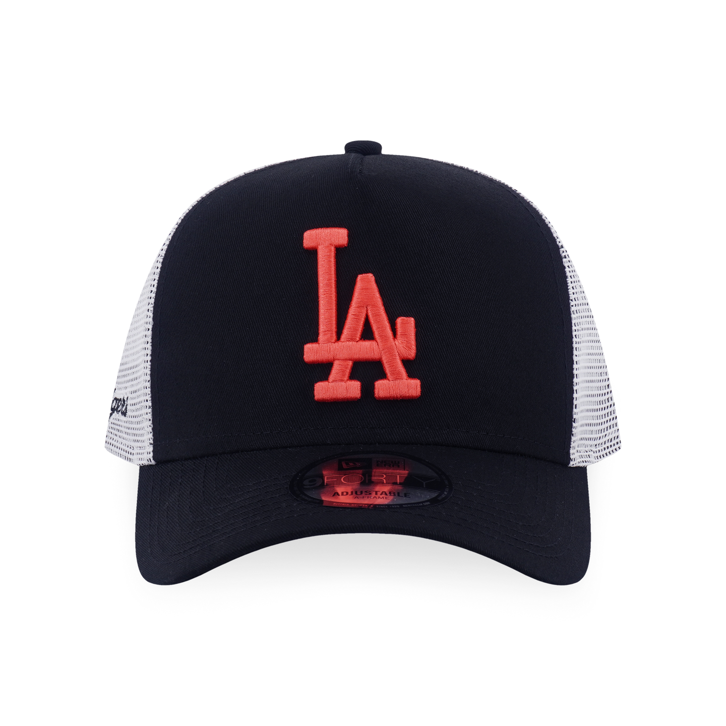 LOS ANGELES DODGERS COLOR ERA 2-TONE WHITE REAR BLACK 9FORTY AF TRUCKER CAP