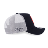 LOS ANGELES DODGERS COLOR ERA 2-TONE WHITE REAR BLACK 9FORTY AF TRUCKER CAP