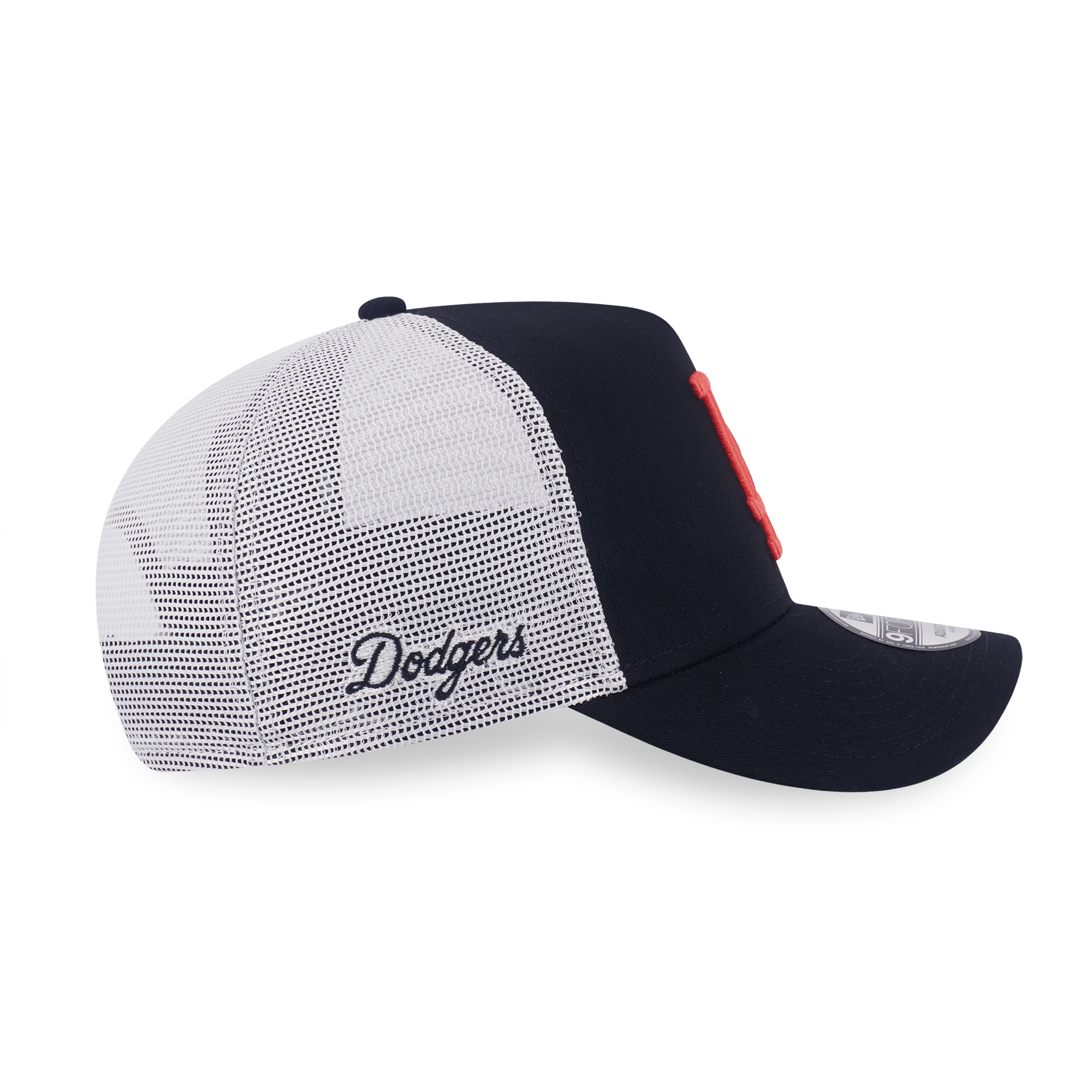 LOS ANGELES DODGERS COLOR ERA 2-TONE WHITE REAR BLACK 9FORTY AF TRUCKER CAP