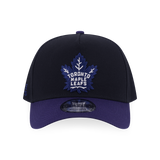 Toronto Maple Leafs NHL Team Logo 2-Tone Light Navy Visor Black 9Forty AF Cap