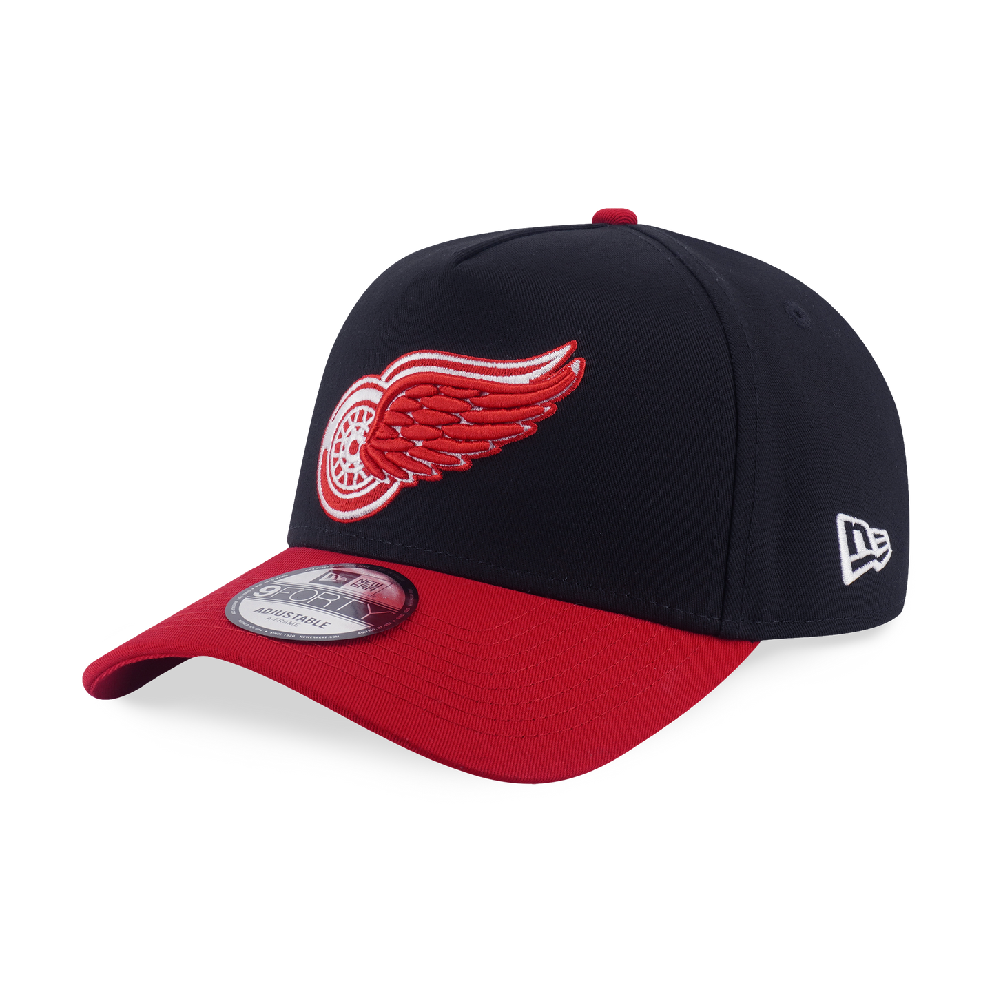 Detroit Red Wings NHLTeam Logo 2-Tone Scarlet Visor Black 9Forty AF Cap