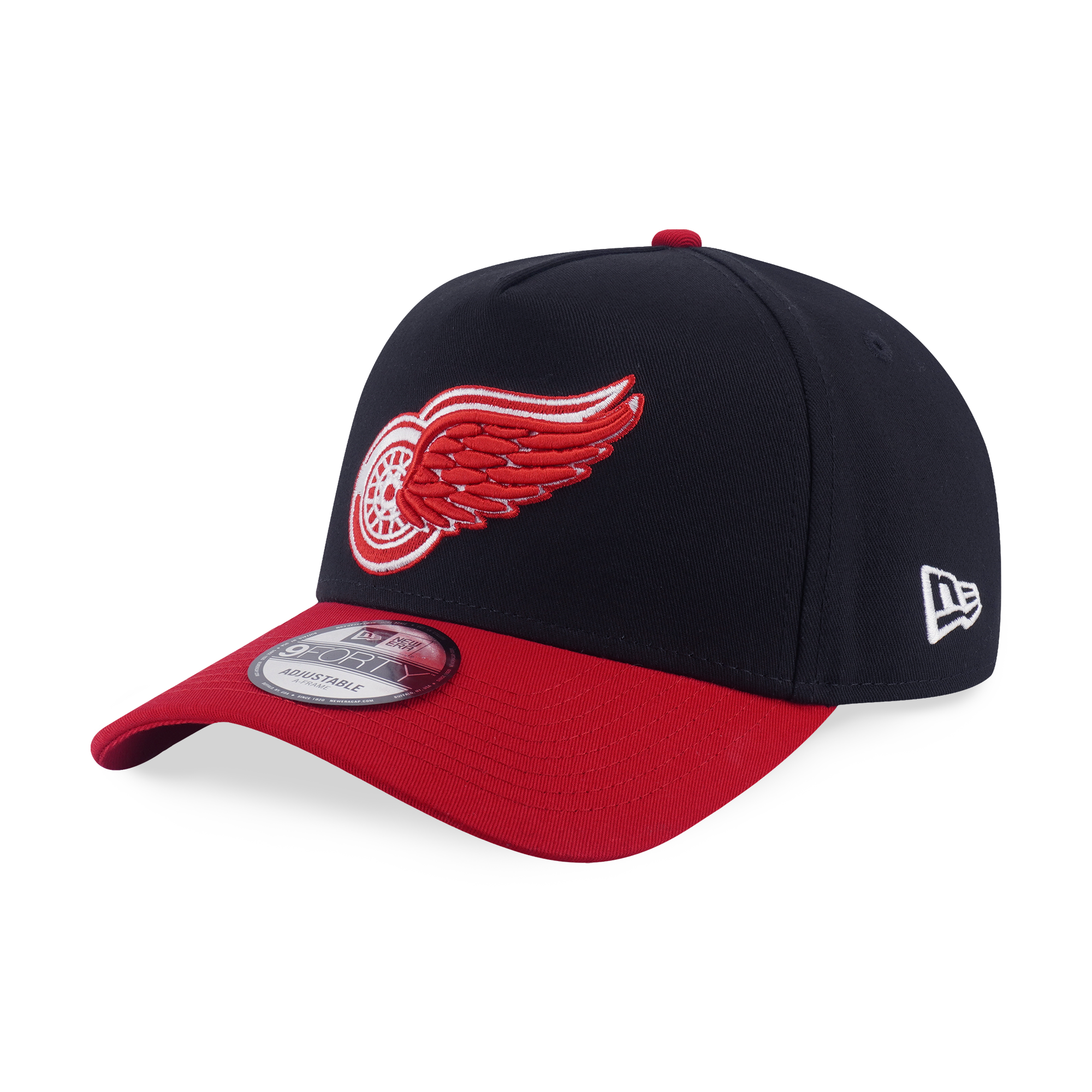 Detroit Red Wings NHLTeam Logo 2-Tone Scarlet Visor Black 9Forty AF Cap