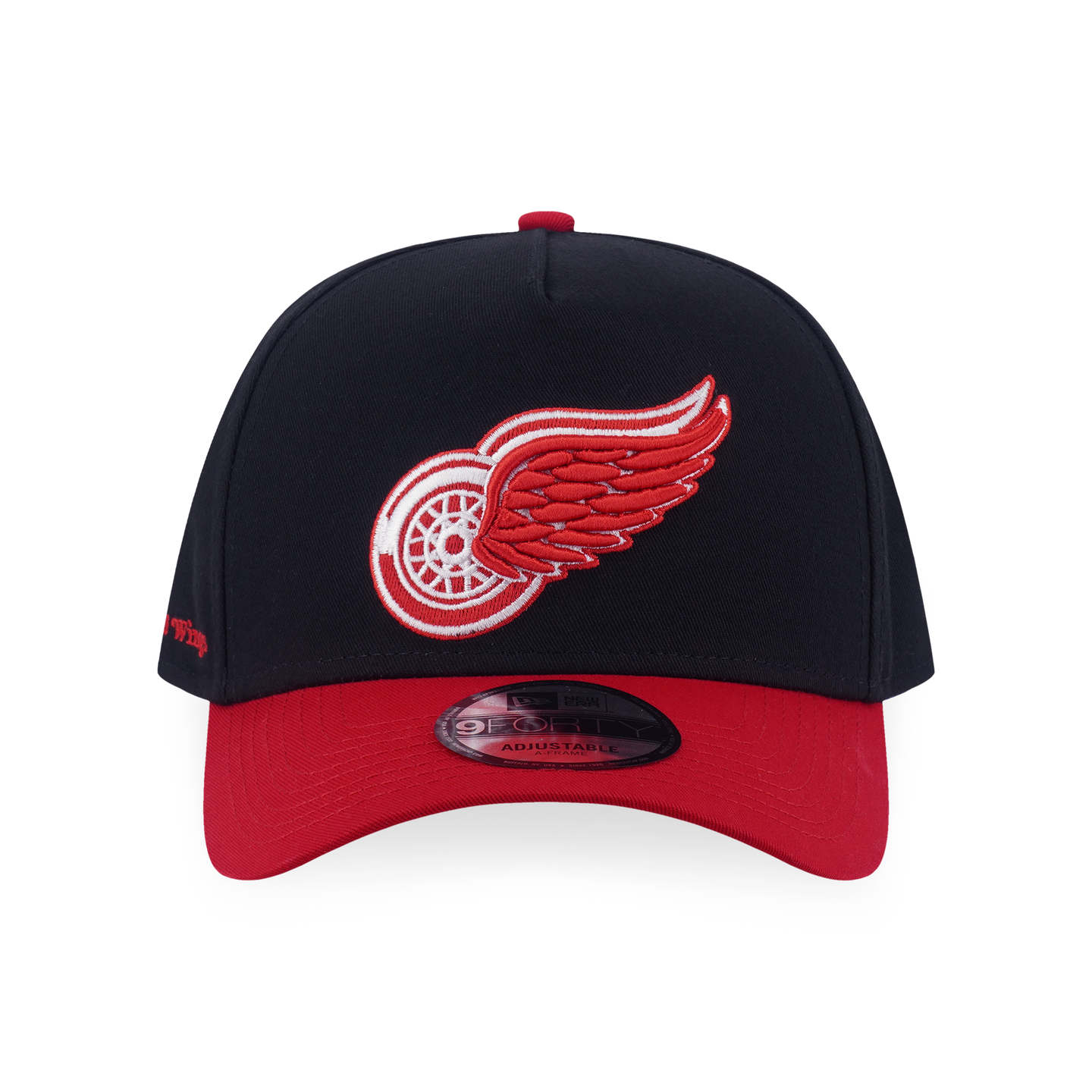 Detroit Red Wings NHLTeam Logo 2-Tone Scarlet Visor Black 9Forty AF Cap