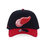 Detroit Red Wings NHLTeam Logo 2-Tone Scarlet Visor Black 9Forty AF Cap