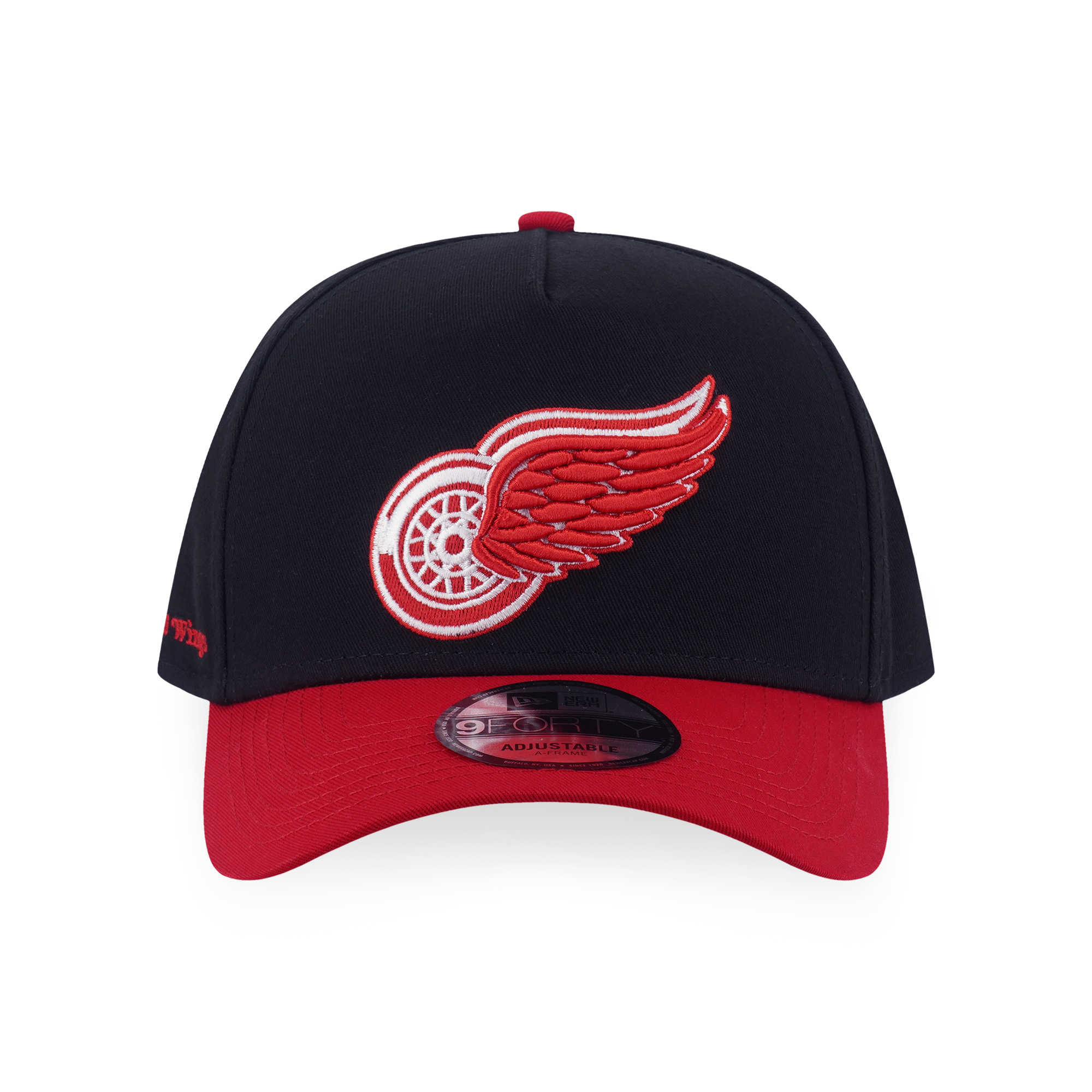 Detroit Red Wings NHLTeam Logo 2-Tone Scarlet Visor Black 9Forty AF Cap