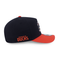 Anaheim Ducks NHL Team Logo 2-Tone Orange Visor Black 9Forty AF Cap