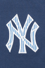 NEW YORK YANKEES PATCHWORK OCEANSIDE BLUE WOMEN SHORT SLEEVE T-SHIRT