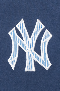 NEW YORK YANKEES PATCHWORK OCEANSIDE BLUE WOMEN SHORT SLEEVE T-SHIRT