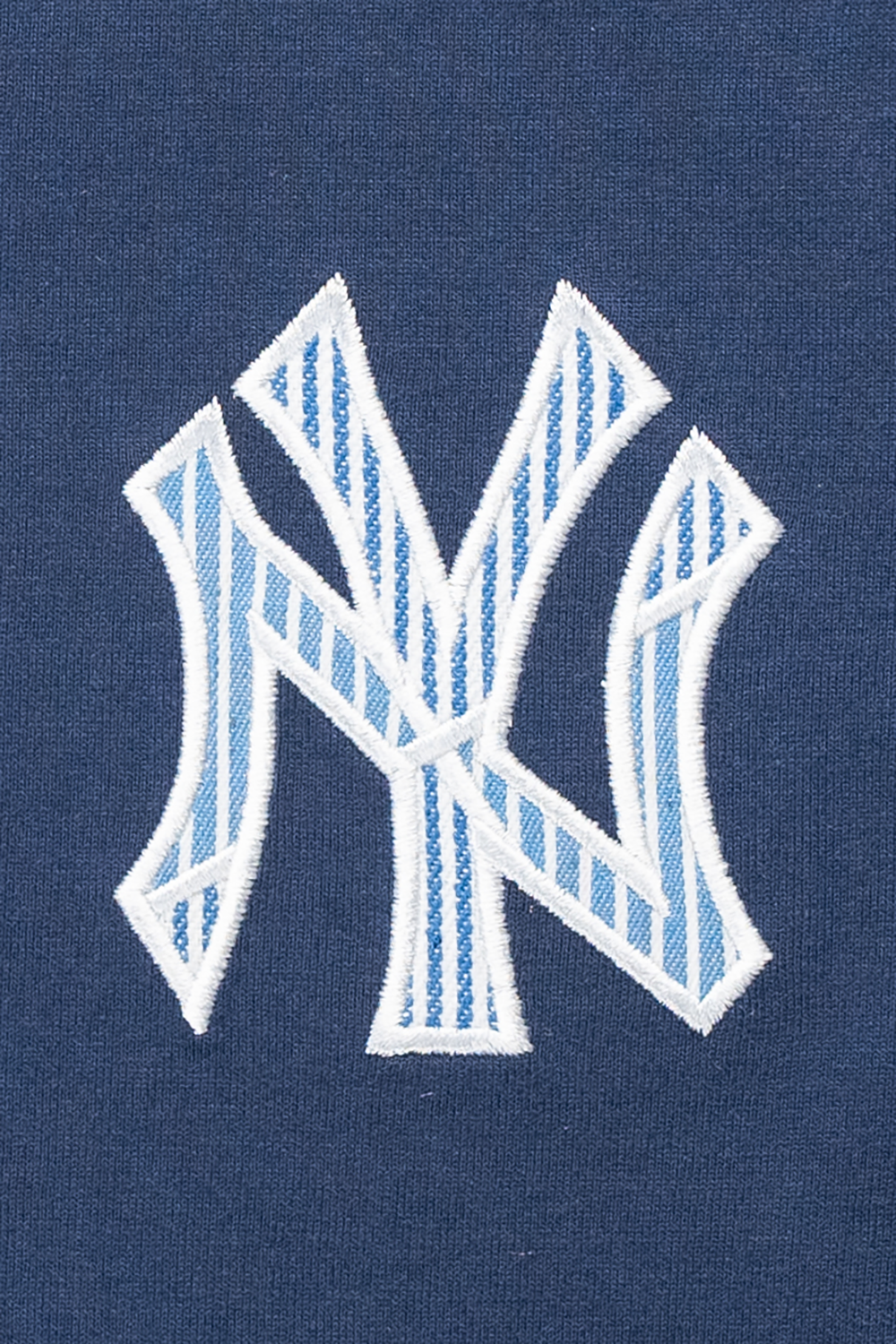 NEW YORK YANKEES PATCHWORK OCEANSIDE BLUE WOMEN SHORT SLEEVE T-SHIRT