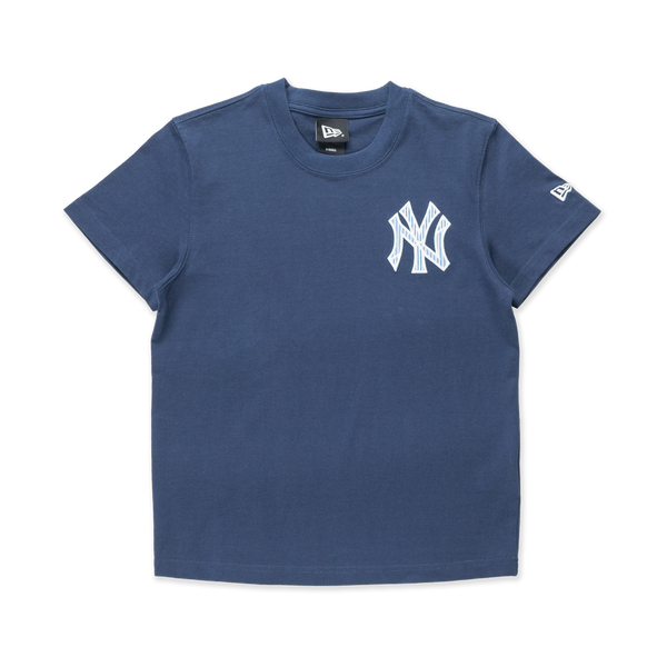 NEW YORK YANKEES PATCHWORK OCEANSIDE BLUE WOMEN SHORT SLEEVE