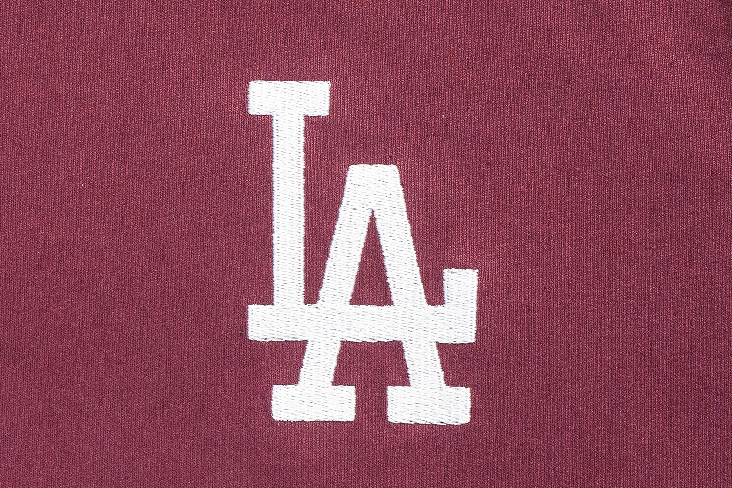 Los Angeles Dodgers Color Era Maroon Red Women Crop Tee