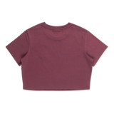 Los Angeles Dodgers Color Era Maroon Red Women Crop Tee