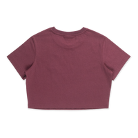 Los Angeles Dodgers Color Era Maroon Red Women Crop Tee