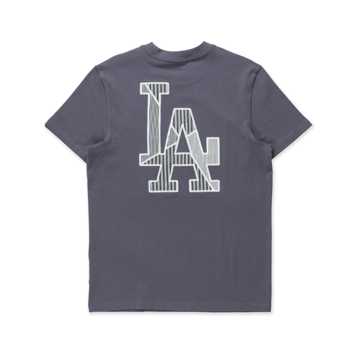 LOS ANGELES DODGERS PATCHWORK GRAPHITE SHORT SLEEVE T-SHIRT