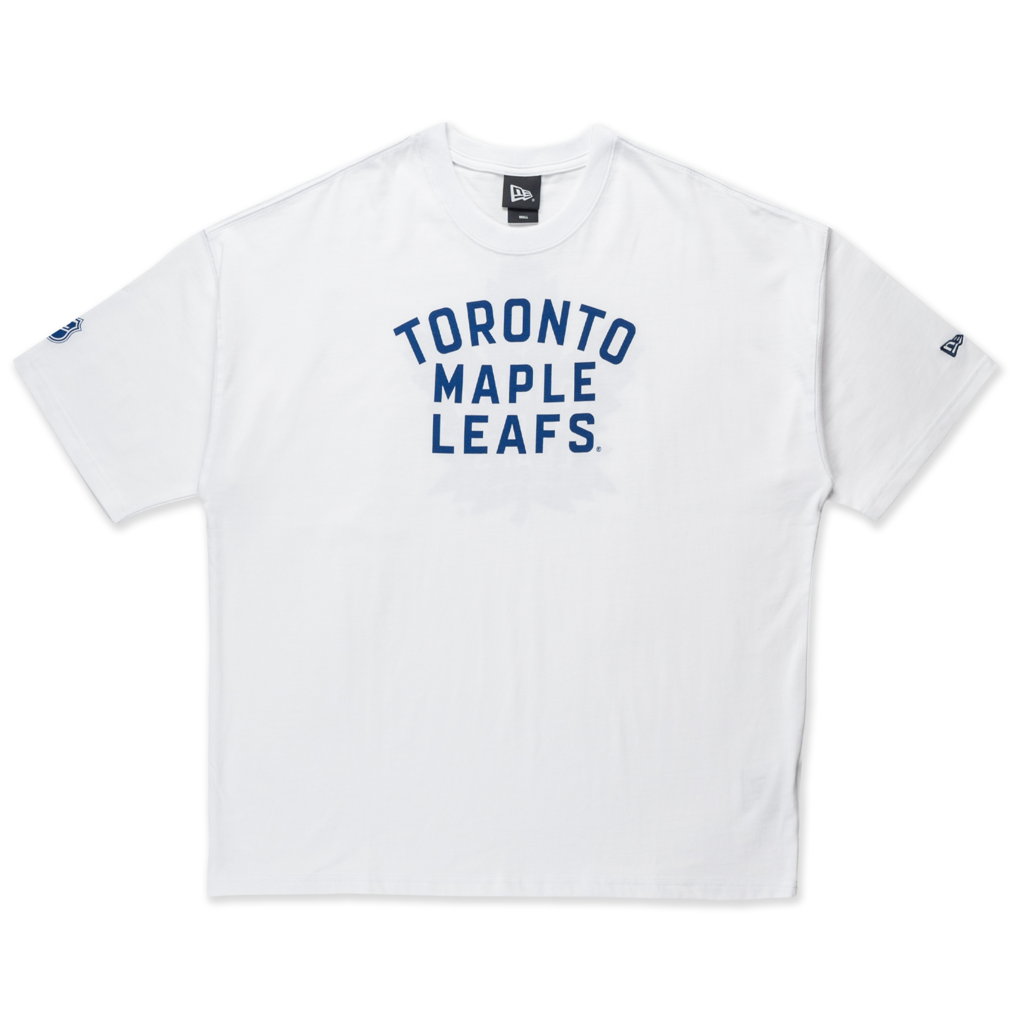 Toronto Maple Leafs NHL Team Logo White Oversized Short Sleeve T-Shirt