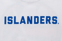 New York Islanders NHL Team Logo White Oversized Short Sleeve T-Shirt