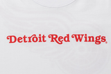 Detroit Red Wings NHL Team Logo White Oversized Short Sleeve T-Shirt