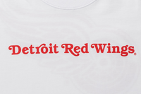 Detroit Red Wings NHL Team Logo White Oversized Short Sleeve T-Shirt