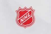 Detroit Red Wings NHL Team Logo White Oversized Short Sleeve T-Shirt