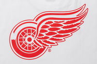 Detroit Red Wings NHL Team Logo White Oversized Short Sleeve T-Shirt