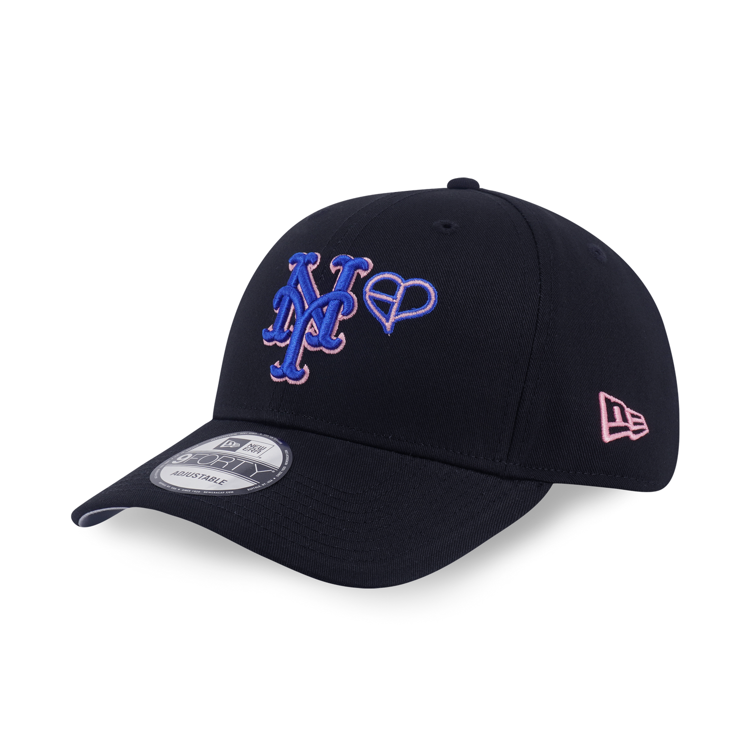 NEW ERA X MLB X BLACKPINK 2025 NEW YORK METS BLACK 9FORTY CAP