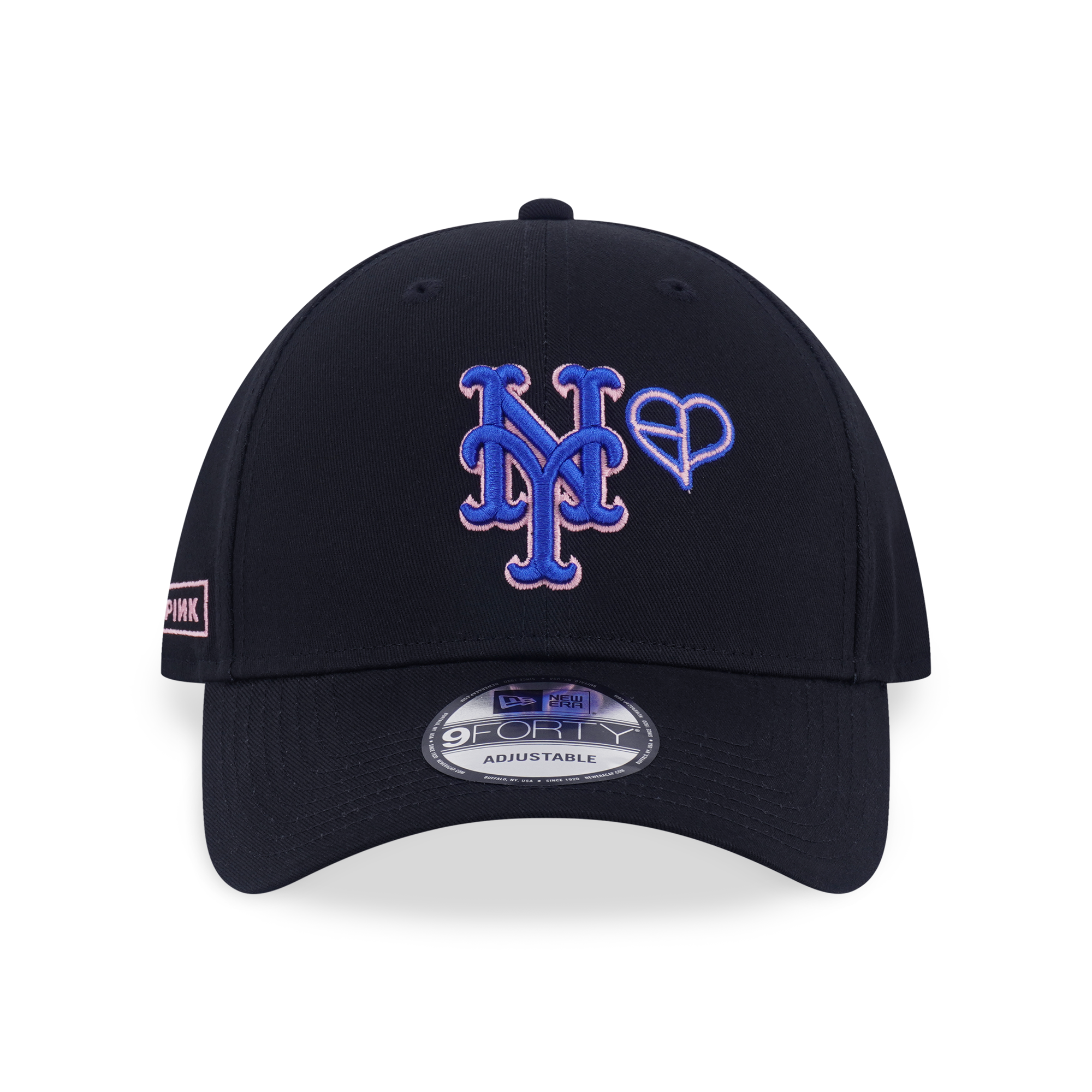NEW ERA X MLB X BLACKPINK 2025 NEW YORK METS BLACK 9FORTY CAP