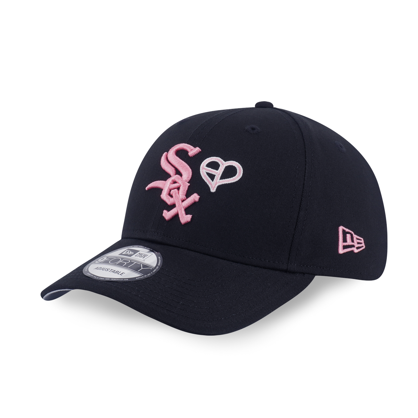 NEW ERA X MLB X BLACKPINK 2025 CHICAGO WHITE SOX BLACK 9FORTY CAP