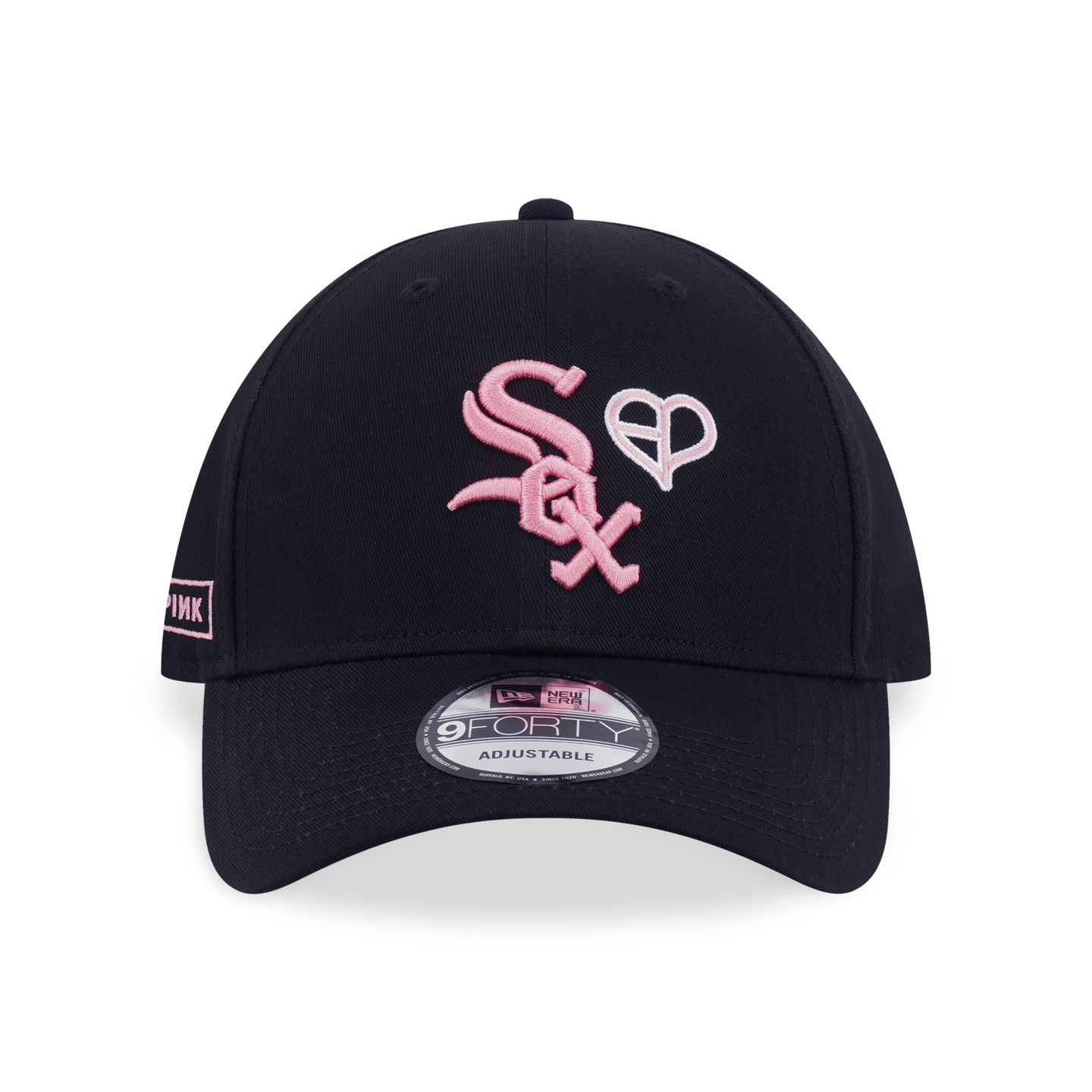 NEW ERA X MLB X BLACKPINK 2025 CHICAGO WHITE SOX BLACK 9FORTY CAP