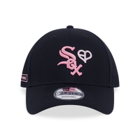 NEW ERA X MLB X BLACKPINK 2025 CHICAGO WHITE SOX BLACK 9FORTY CAP