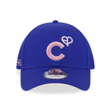 NEW ERA X MLB X BLACKPINK 2025 CHICAGO CUBS ROYAL BLUE 9FORTY CAP