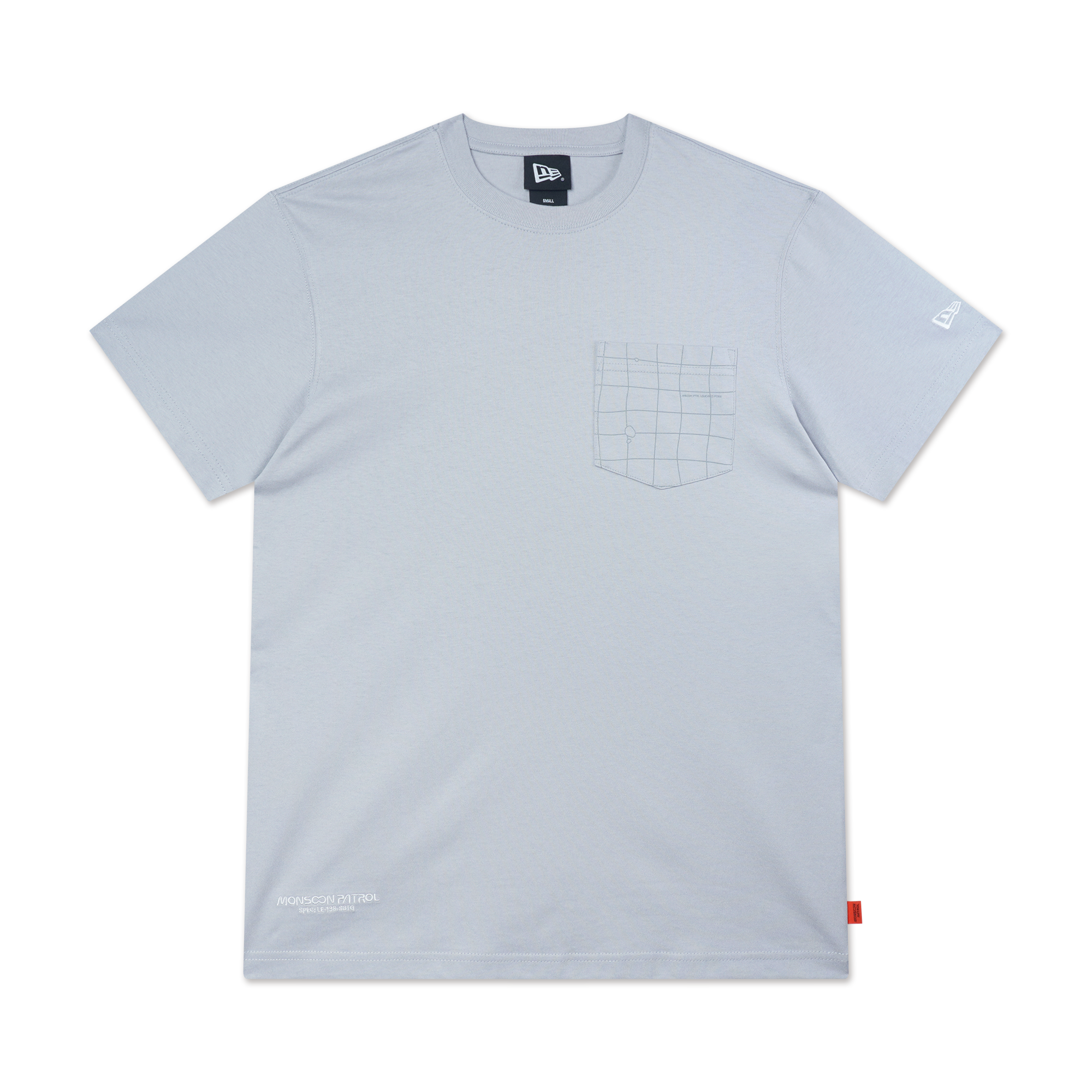 New Era X Monsoon Patrol Dolphin Grey Short Sleeve Tee
