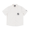 New York Yankees New Era Styles Basic Ivory Woven Shirt