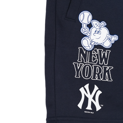 Knit Shorts City Vibe NY Cartoon New York Yankees